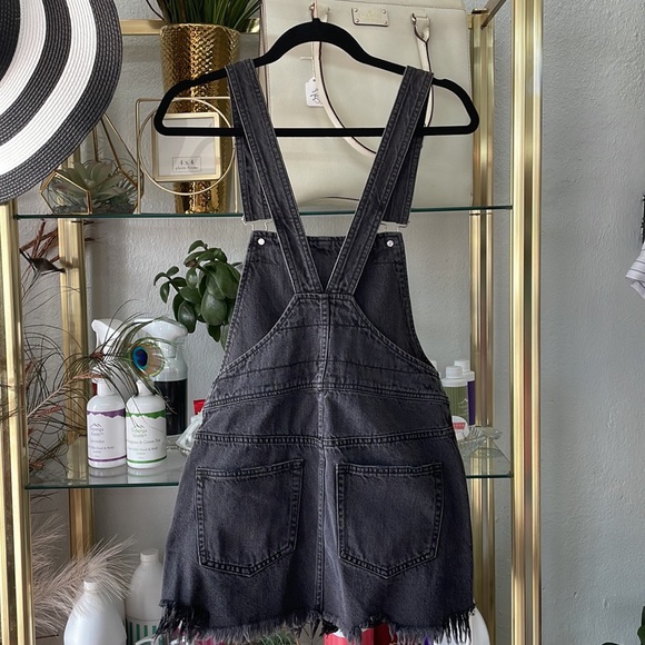 Free People faded black over-all dress - Picture 5 of 6